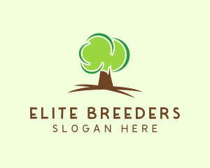 Green Eco Tree logo design