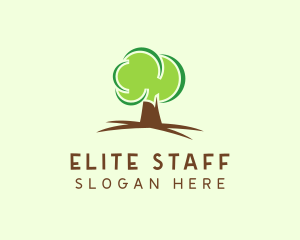 Green Eco Tree logo design