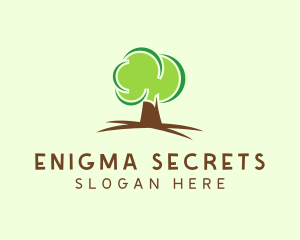 Green Eco Tree logo design