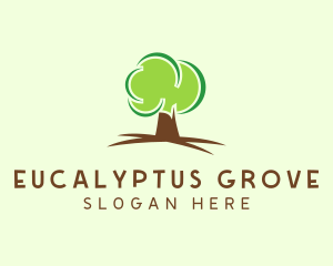 Green Eco Tree logo design