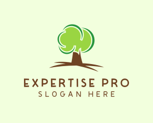 Green Eco Tree logo design