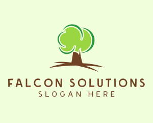 Green Eco Tree logo design