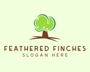 Green Eco Tree logo design