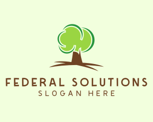 Green Eco Tree logo design