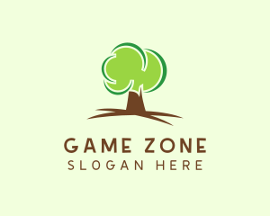 Green Eco Tree logo design