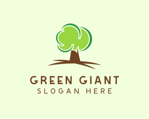 Green Eco Tree logo design