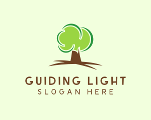 Green Eco Tree logo design