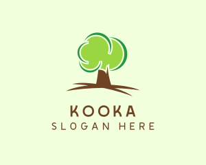 Green Eco Tree logo design