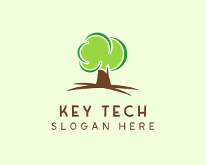 Green Eco Tree logo design