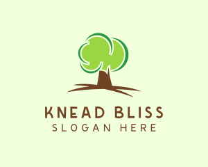 Green Eco Tree logo design