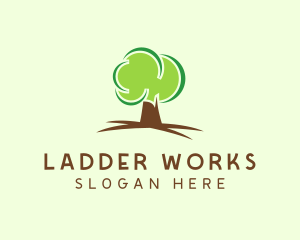 Green Eco Tree logo design