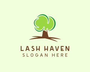 Green Eco Tree logo design