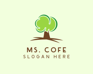 Green Eco Tree logo design