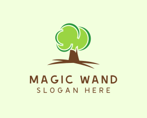 Green Eco Tree logo design