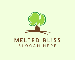 Green Eco Tree logo design