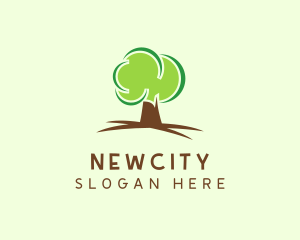 Green Eco Tree logo design