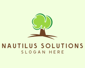 Green Eco Tree logo design