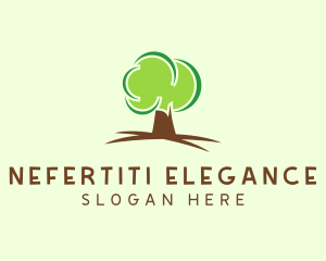 Green Eco Tree logo design