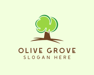 Green Eco Tree logo design