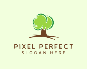 Green Eco Tree logo design