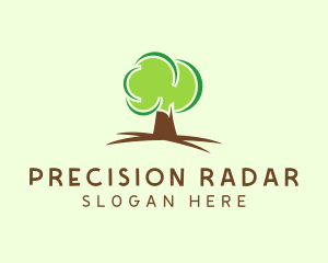 Green Eco Tree logo design