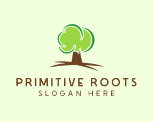 Green Eco Tree logo design