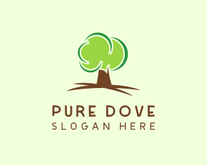 Green Eco Tree logo design