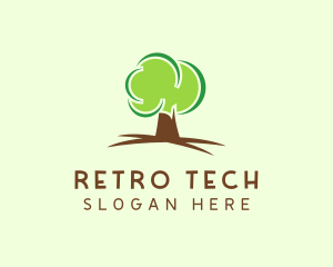 Green Eco Tree logo design