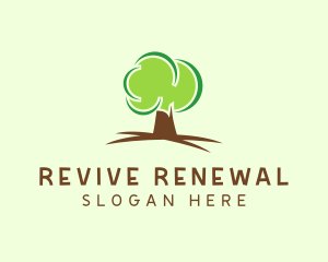 Green Eco Tree logo design