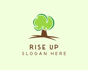 Green Eco Tree logo design