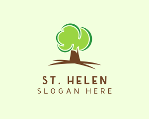 Green Eco Tree logo design