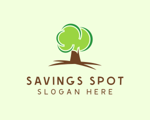 Green Eco Tree logo design