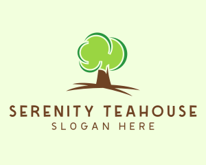 Green Eco Tree logo design