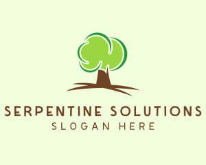 Green Eco Tree logo design