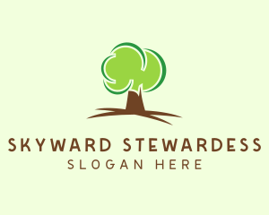 Green Eco Tree logo design