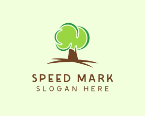 Green Eco Tree logo design