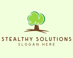 Green Eco Tree logo design