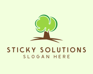 Green Eco Tree logo design