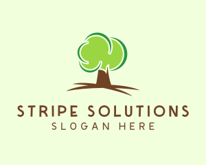 Green Eco Tree logo design