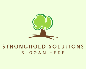 Green Eco Tree logo design