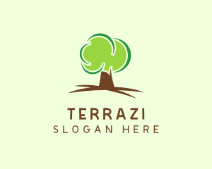 Green Eco Tree logo design