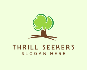 Green Eco Tree logo design