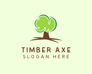 Green Eco Tree logo design