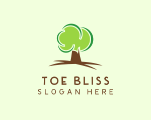 Green Eco Tree logo design