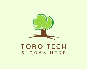 Green Eco Tree logo design