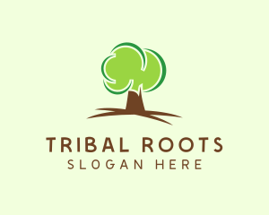 Green Eco Tree logo design