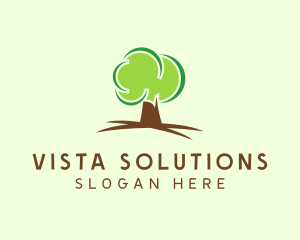 Green Eco Tree logo design