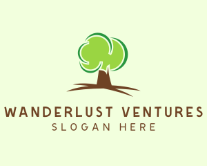 Green Eco Tree logo design