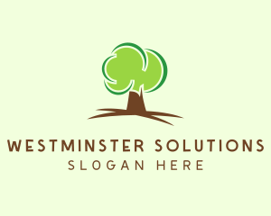 Green Eco Tree logo design