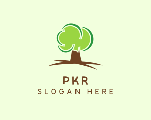 Green Eco Tree logo design